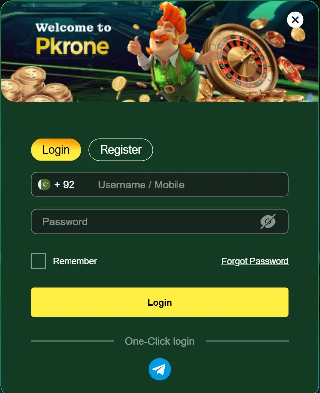 pkrone game login